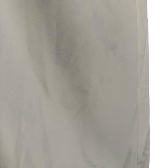 Marina Moscone Cream Long Belted Wrap Vest Trench Coat Size Medium - Picture 14 of 16